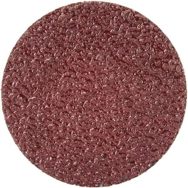 Merit Abrasives - 1-1/2" Disc Diam, 40 Grit, Aluminum Oxide Quick Change Disc - Type R Attaching System, Coated, Brown, 30,000 RPM, ALO Series - Makers Industrial Supply