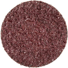 Merit Abrasives - 1-1/2" Disc Diam, 24 Grit, Aluminum Oxide Quick Change Disc - Type R Attaching System, Coated, Brown, 30,000 RPM, ALO Series - Makers Industrial Supply