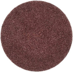 Merit Abrasives - 1" Disc Diam, 80 Grit, Aluminum Oxide Quick Change Disc - Type R Attaching System, Coated, Brown, 40,000 RPM, ALO Series - Makers Industrial Supply