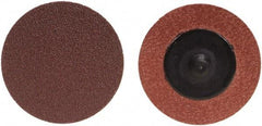 Merit Abrasives - 1" Disc Diam, 24 Grit, Aluminum Oxide Quick Change Disc - Type R Attaching System, Coated, Brown, 40,000 RPM, ALO Series - Makers Industrial Supply