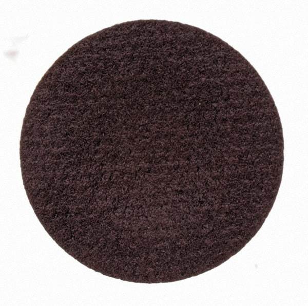 Merit Abrasives - 3/4" Disc Diam, 320 Grit, Aluminum Oxide Quick Change Disc - Type S Attaching System, Coated, Brown, 40,000 RPM, ALO Series - Makers Industrial Supply