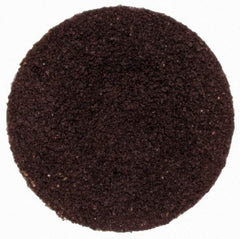 Merit Abrasives - 3/4" Disc Diam, 120 Grit, Aluminum Oxide Quick Change Disc - Type S Attaching System, Coated, Brown, 40,000 RPM, ALO Series - Makers Industrial Supply