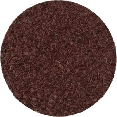 Merit Abrasives - 3/4" Disc Diam, 40 Grit, Aluminum Oxide Quick Change Disc - Type S Attaching System, Coated, Brown, 40,000 RPM, ALO Series - Makers Industrial Supply