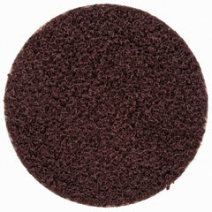 Merit Abrasives - 3/4" Disc Diam, 100 Grit, Aluminum Oxide Quick Change Disc - Type R Attaching System, Coated, Brown, 40,000 RPM, ALO Series - Makers Industrial Supply