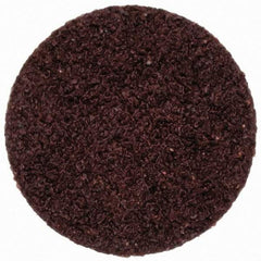 Merit Abrasives - 3/4" Disc Diam, 60 Grit, Aluminum Oxide Quick Change Disc - Type R Attaching System, Coated, Brown, 40,000 RPM, ALO Series - Makers Industrial Supply