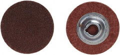 Merit Abrasives - 4" Disc Diam, 120 Grit, Aluminum Oxide Quick Change Disc - Type S Attaching System, Coated, Brown, 12,000 RPM, ALO Series - Makers Industrial Supply