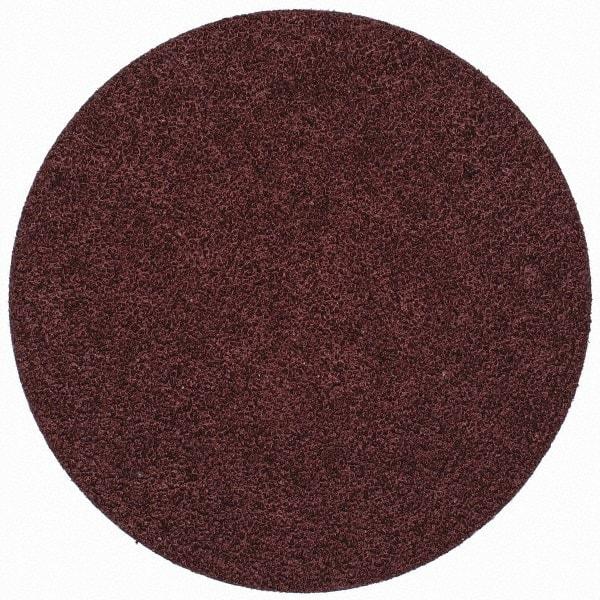 Merit Abrasives - 3" Disc Diam, 60 Grit, Aluminum Oxide Quick Change Disc - Type S Attaching System, Coated, Brown, 20,000 RPM, ALO Series - Makers Industrial Supply