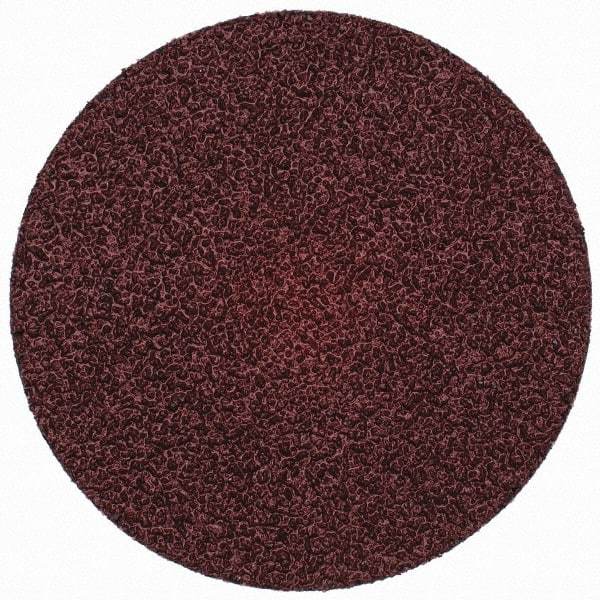 Merit Abrasives - 3" Disc Diam, 36 Grit, Aluminum Oxide Quick Change Disc - Type S Attaching System, Coated, Brown, 20,000 RPM, ALO Series - Makers Industrial Supply