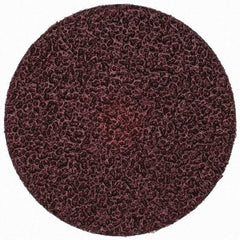 Merit Abrasives - 3" Disc Diam, 24 Grit, Aluminum Oxide Quick Change Disc - Type S Attaching System, Coated, Brown, 20,000 RPM, ALO Series - Makers Industrial Supply