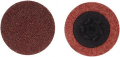 Merit Abrasives - 4" Disc Diam, 60 Grit, Aluminum Oxide Quick Change Disc - Type P Attaching System, Coated, Brown, 12,000 RPM, ALO Series - Makers Industrial Supply