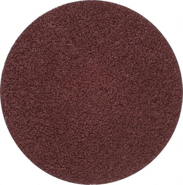 Merit Abrasives - 3" Disc Diam, 40 Grit, Aluminum Oxide Quick Change Disc - Type P Attaching System, Coated, Brown, 20,000 RPM, ALO Series - Makers Industrial Supply