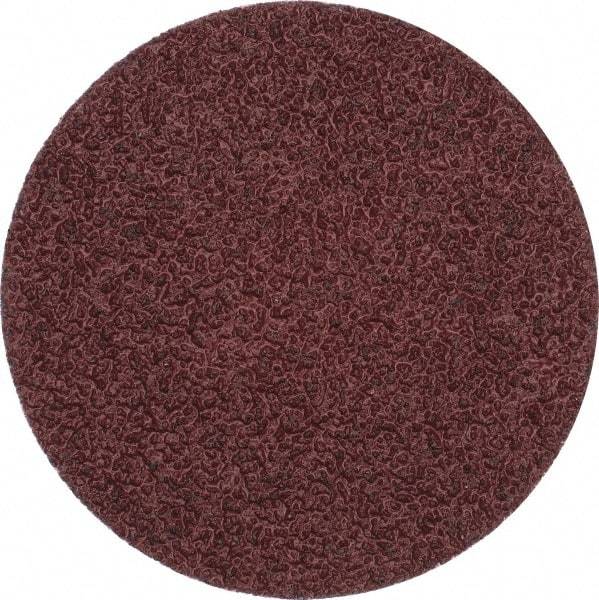 Merit Abrasives - 3" Disc Diam, 36 Grit, Aluminum Oxide Quick Change Disc - Type P Attaching System, Coated, Brown, 20,000 RPM, ALO Series - Makers Industrial Supply