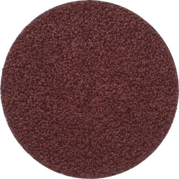 Merit Abrasives - 2" Disc Diam, 40 Grit, Aluminum Oxide Quick Change Disc - Type P Attaching System, Coated, Brown, 30,000 RPM, ALO Series - Makers Industrial Supply