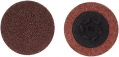 Merit Abrasives - 2" Disc Diam, 60 Grit, Aluminum Oxide Quick Change Disc - Type P Attaching System, Coated, Brown, 30,000 RPM, ALO Series - Makers Industrial Supply