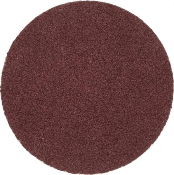 Merit Abrasives - 1-1/2" Disc Diam, 100 Grit, Aluminum Oxide Quick Change Disc - Type P Attaching System, Coated, Brown, 30,000 RPM, ALO Series - Makers Industrial Supply