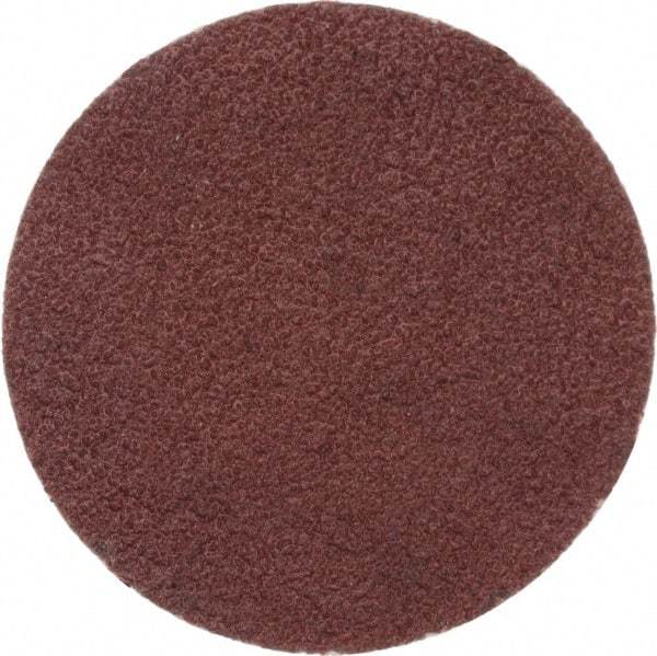 Merit Abrasives - 1" Disc Diam, 120 Grit, Aluminum Oxide Quick Change Disc - Type P Attaching System, Coated, Brown, 40,000 RPM, ALO Series - Makers Industrial Supply