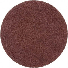 Merit Abrasives - 1" Disc Diam, 120 Grit, Aluminum Oxide Quick Change Disc - Type P Attaching System, Coated, Brown, 40,000 RPM, ALO Series - Makers Industrial Supply