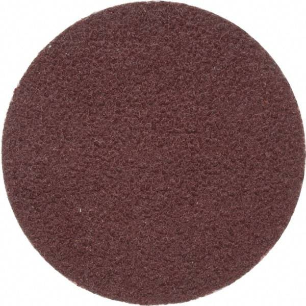 Merit Abrasives - 1" Disc Diam, 100 Grit, Aluminum Oxide Quick Change Disc - Type P Attaching System, Coated, Brown, 40,000 RPM, ALO Series - Makers Industrial Supply