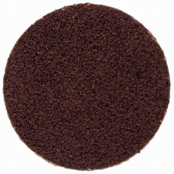 Merit Abrasives - 3/4" Disc Diam, 120 Grit, Aluminum Oxide Quick Change Disc - Type P Attaching System, Coated, Brown, 40,000 RPM, ALO Series - Makers Industrial Supply