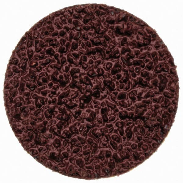 Merit Abrasives - 3/4" Disc Diam, 40 Grit, Aluminum Oxide Quick Change Disc - Type P Attaching System, Coated, Brown, 40,000 RPM, ALO Series - Makers Industrial Supply