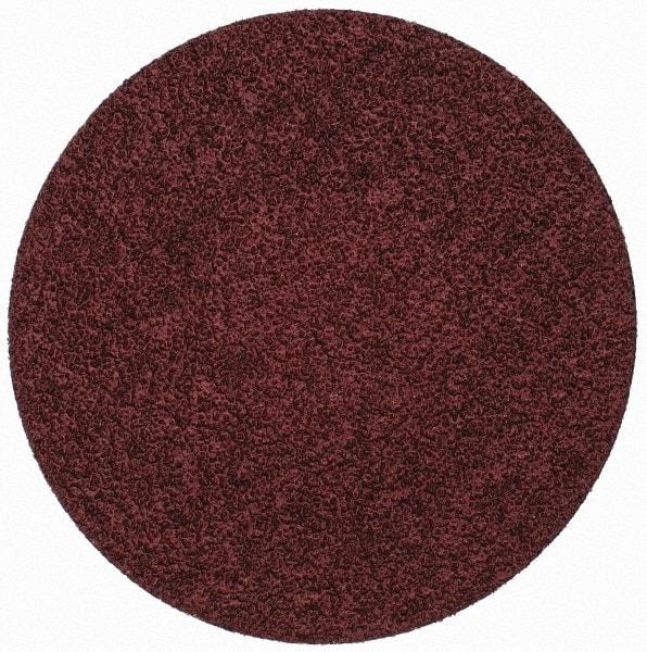 Merit Abrasives - 3" Disc Diam, 50 Grit, Aluminum Oxide Quick Change Disc - Type R Attaching System, Coated, Brown, 20,000 RPM, ALO Series - Makers Industrial Supply