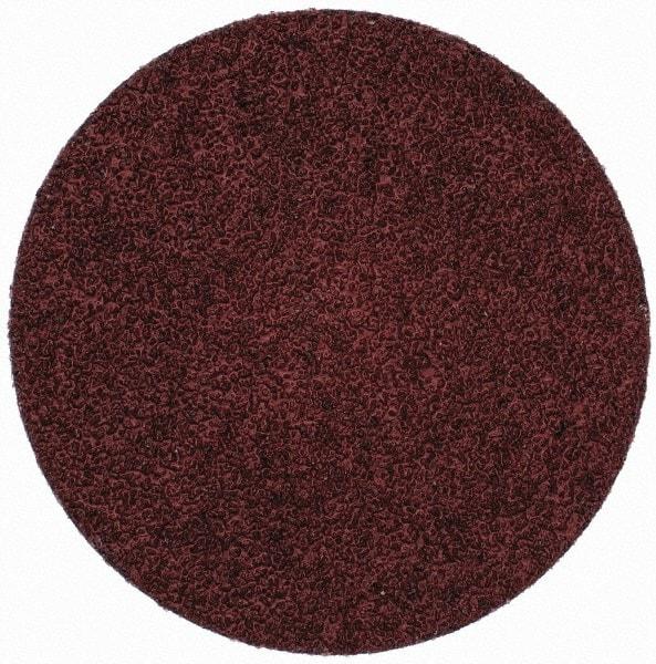 Merit Abrasives - 3" Disc Diam, 40 Grit, Aluminum Oxide Quick Change Disc - Type R Attaching System, Coated, Brown, 20,000 RPM, ALO Series - Makers Industrial Supply