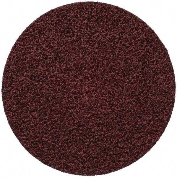 Merit Abrasives - 3" Disc Diam, 36 Grit, Aluminum Oxide Quick Change Disc - Type R Attaching System, Coated, Brown, 20,000 RPM, ALO Series - Makers Industrial Supply