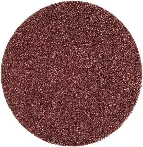 Merit Abrasives - 2" Disc Diam, 60 Grit, Aluminum Oxide Quick Change Disc - Type S Attaching System, Coated, Brown, 30,000 RPM, ALO Series - Makers Industrial Supply