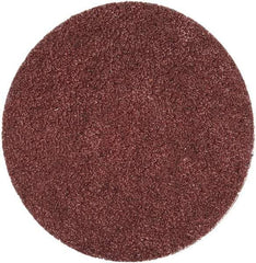 Merit Abrasives - 2" Disc Diam, 60 Grit, Aluminum Oxide Quick Change Disc - Type S Attaching System, Coated, Brown, 30,000 RPM, ALO Series - Makers Industrial Supply