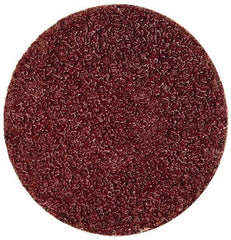 Merit Abrasives - 2" Disc Diam, 40 Grit, Aluminum Oxide Quick Change Disc - Type S Attaching System, Coated, Brown, 30,000 RPM, ALO Series - Makers Industrial Supply