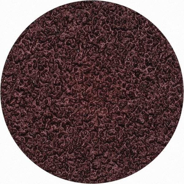 Merit Abrasives - 2" Disc Diam, 36 Grit, Aluminum Oxide Quick Change Disc - Type II Attaching System, Coated, Brown, 30,000 RPM, ALO Series - Makers Industrial Supply