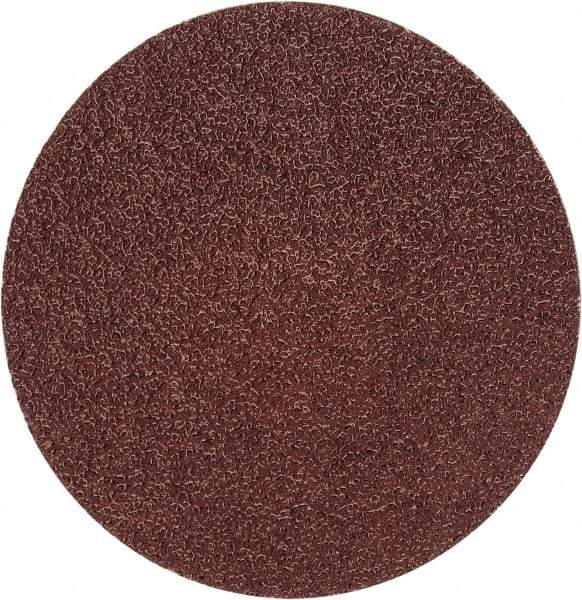 Merit Abrasives - 3" Disc Diam, 50 Grit, Aluminum Oxide Quick Change Disc - Type P Attaching System, Coated, Brown, 20,000 RPM, ALO Series - Makers Industrial Supply