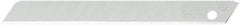 Olfa - 10 Piece Steel Utility Knife Blade - 80mm OAL, 3-5/32" Blade Length, 0.02" Blade Thickness - Makers Industrial Supply