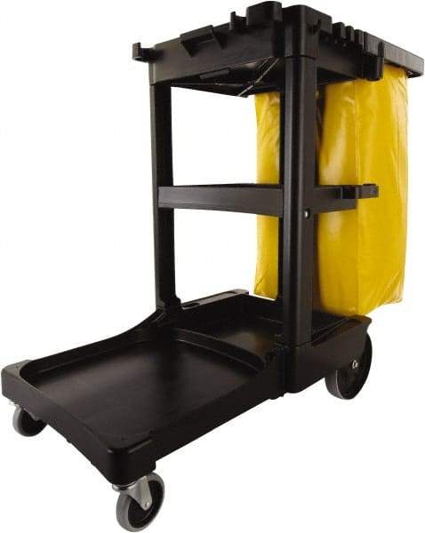 Rubbermaid - Plastic Janitor Cart - 21-3/4" Width - Makers Industrial Supply