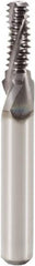 Seco - #10-24 UNC, 0.146" Cutting Diam, 3 Flute, Solid Carbide Helical Flute Thread Mill - Internal Thread, 0.398" LOC, 1.929" OAL, 6mm Shank Diam - Makers Industrial Supply