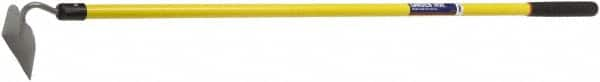 Ability One - 5-1/4" High x 6" Wide Round Steel Hoe - 67" Long Fiberglass Straight Handle - Makers Industrial Supply