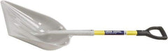 Ability One - 19" High x 14-1/4" Wide Round Steel Shovel - 29" Long Fiberglass Straight Handle - Makers Industrial Supply