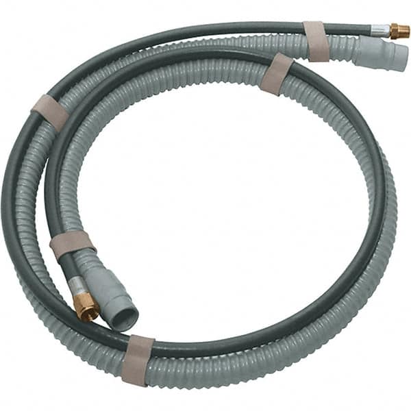 Dynabrade - 10' Long Power Sander Vacuum Hose & Air Line Assembly - 1" Diam, For Use with Random Orbital Sanders - Makers Industrial Supply