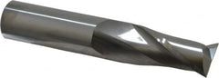 SGS - 3/4", 1-1/2" LOC, 3/4" Shank Diam, 4" OAL, 2 Flute, Solid Carbide Square End Mill - Single End, Uncoated, Spiral Flute, 30° Helix, Centercutting, Right Hand Cut, Right Hand Flute, Series 3 - Makers Industrial Supply