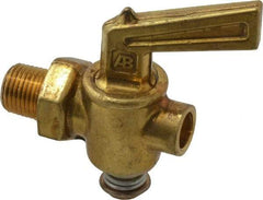 Parker - 1/8" Pipe, Male Pipe Drain Cock & Shutoff Valve - 1/8-27 Thread, 150 Max psi - Makers Industrial Supply