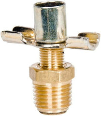 Parker - 1/4" Pipe, External Seal Drain Cock & Shutoff Valve - 1/4-18 Thread, 150 Max psi - Makers Industrial Supply