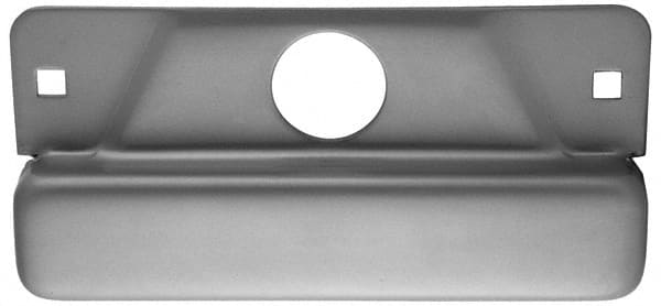 Don-Jo - 8" Long x 3-1/2" Wide Strike Protector - Silver Coated Steel - Makers Industrial Supply