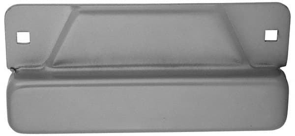 Don-Jo - 8" Long x 3-1/2" Wide Strike Protector - Silver Coated Steel - Makers Industrial Supply