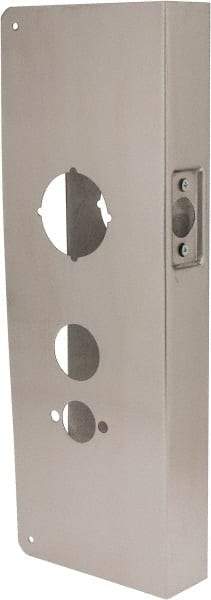 Don-Jo - 5" Wide x 15" High, Stainless Steel, Door Reinforcer - 1-3/4" Thick Door, 2-3/4" Backset - Makers Industrial Supply