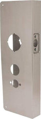 Don-Jo - 5" Wide x 15" High, Stainless Steel, Door Reinforcer - 1-3/4" Thick Door, 2-3/4" Backset - Makers Industrial Supply