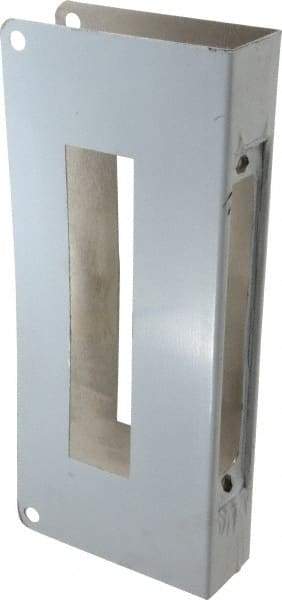 Don-Jo - 5" Wide x 12" High, Stainless Steel, Door Reinforcer - 1-3/4" Thick Door, 2-3/4" Backset - Makers Industrial Supply