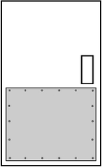 Don-Jo - 28" Long x 42" High Armor Plate - Stainless Steel - Makers Industrial Supply