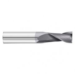 25mm Dia. x 100mm Overall Length 2-Flute Square End Solid Carbide SE End Mill-Round Shank-Center Cut-TiAlN - Makers Industrial Supply