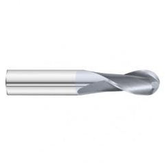 9/16 x 1-1/4 x 3-1/2 2 Flute Ball Nose  End Mill- Series 3215SD - Makers Industrial Supply