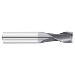 8mm Dia. x 50mm Overall Length 2-Flute Square End Solid Carbide SE End Mill-Round Shank-Center Cut-TiAlN - Makers Industrial Supply